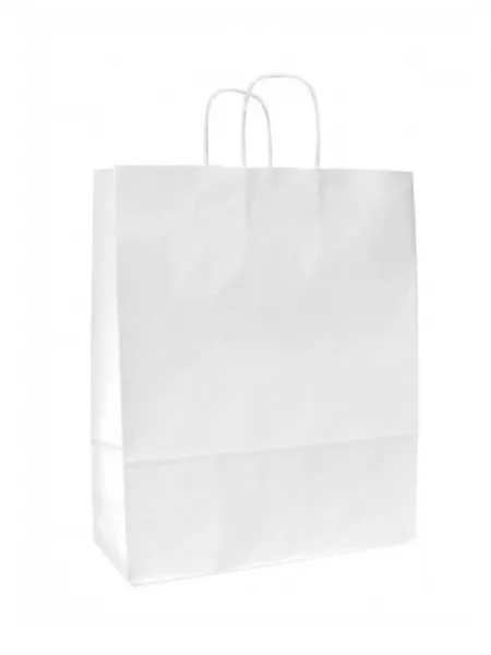 Buste carta kraft bianca personalizzate - 25 x 24 x 11 cm