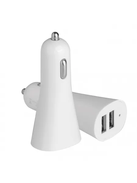 Caricabatteria USB per auto in ABS e metallo