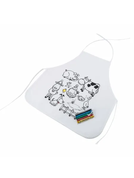Bavaglino da colorare per bambini personalizzabile Roly Pachu