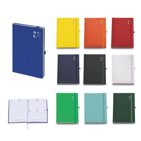 Agenda copertina personalizzata giornaliera con elastico cm 11 x 17