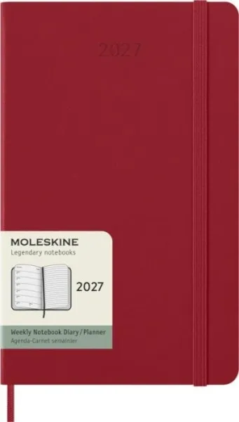 Agenda settimanale con copertina rigida Moleskine 12M L