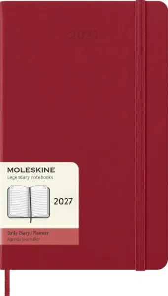 Agenda Moleskine giornaliera con copertina rigida 12M L