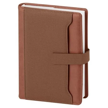 Portafoglio agenda con tasca ed interno perpetuo 16,5x22 cm