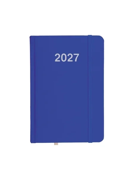 Agenda giornaliera tascabile con copertina rigida in cartoncino laminato 12x17,5 cm