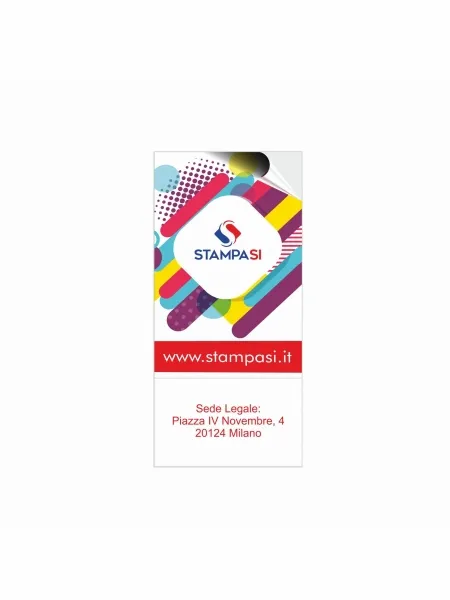 Adesivi per interno formato 9,8x21 cm in carta bianca