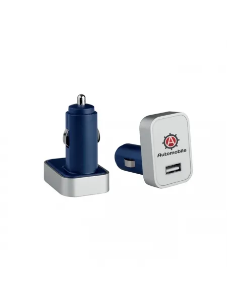 Caricabatteria auto portatile in ABS e metallo