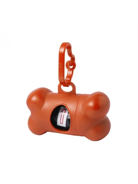 Porta sacchetti per animali con logo a forma di osso