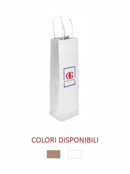 Busta portabottiglie in carta kraft